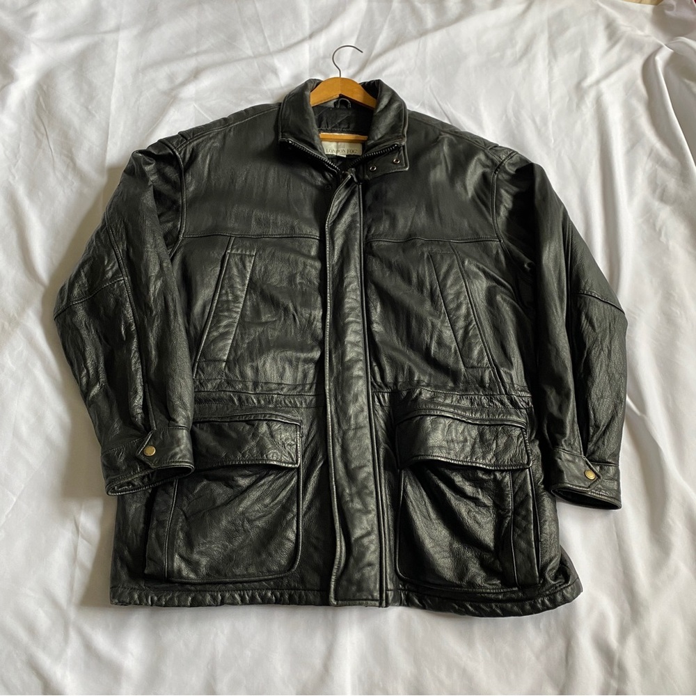 Vintage london fog Genuine leather jacket